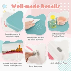 Costway 3-Piece Kids Table And Chair Set Toddler Activity Study Desk With Building Blocks 18 Costway 3-Piece Kids Table And Chair Set Toddler Activity Study Desk With Building Blocks -Child Home Decoration Store GUEST c8980cb9 9fb5 4937 99de 07e659170118