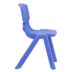 Flash Furniture 4 Pack Blue Plastic Stackable School Chair With 15.5'' Seat Height -Child Home Decoration Store GUEST c9711bc6 20e4 40f0 a993 4f65b94d8b9f