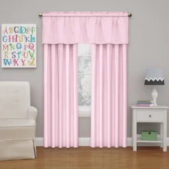Microfiber Blackout Window Valance Pink Dogwood (18"x42") - Eclipse My Scene -Child Home Decoration Store GUEST caca1129 722e 467d 9cde f895a270351e