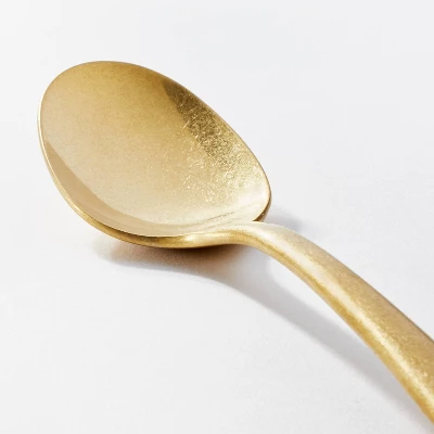 5pc Stainless Steel Flatware Set Gold - Threshold™ Designed With Studio McGee 4 5pc Stainless Steel Flatware Set Gold - Threshold™ Designed With Studio McGee - Image 2