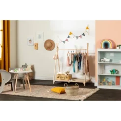 Sweedi Scandinavian Kids' Clothes Rack Natural Wood - South Shore 16 Sweedi Scandinavian Kids' Clothes Rack Natural Wood - South Shore -Child Home Decoration Store GUEST cb71c182 07bd 4dab a471 9a9ca47cd877