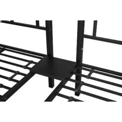 Twin Over Twin Metal Triple Bunk Bed With Ladder-ModernLuxe -Child Home Decoration Store GUEST cbe71833 5b03 429e 9144 8312d0bca3a7