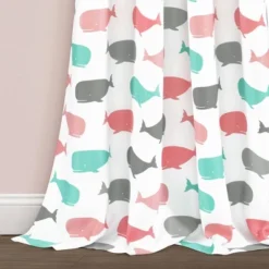 Whale Window Curtain - Lush Décor -Child Home Decoration Store GUEST cc165173 d2fd 43d1 91bc f0eee02ace58