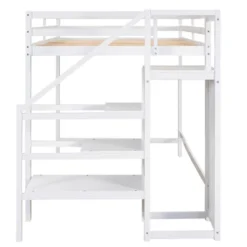 Full Size Loft Bed With Built-in Storage Wardrobe And Stairs-ModernLuxe 19 Full Size Loft Bed With Built-in Storage Wardrobe And Stairs-ModernLuxe -Child Home Decoration Store GUEST cd8537c1 f2d5 490d a94d b37faf2ffcbf