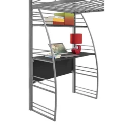 Andy Metal Loft Bed With Integrated Desk And Shelves - Room & Joy -Child Home Decoration Store GUEST ceb23394 0a42 401d 9449 82e73fa57fc1