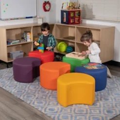 Flash Furniture Soft Seating Flexible Moon For Classrooms And Daycares - 12" Seat Height -Child Home Decoration Store GUEST cf7d3ee1 a3c2 4abb 8d9e 80806d981e5e