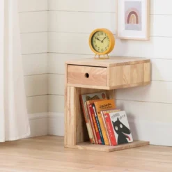 Sweedi Solid Wood 1 Drawer Nightstand Natural Wood - South Shore -Child Home Decoration Store GUEST d047ac1d 04d6 4096 8941 b2f807d102a7