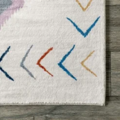 NuLOOM Marj Southwestern Kids Machine Washable Area Rug -Child Home Decoration Store GUEST d3d28e05 90c9 406f bd0d a79a0ae9c4e6