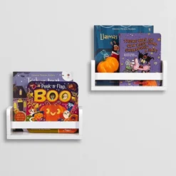 2pk Kids' 10" Floating Wall Mount Bookshelf Set White - RiverRidge Home -Child Home Decoration Store GUEST d62d43a0 7f58 465f b8d5 e8baf84e8b4a