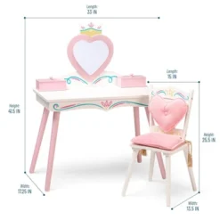Princess Vanity Table And Chair Set - WildKin -Child Home Decoration Store GUEST d6dd463c 2ed1 4552 923f ade83f386cff