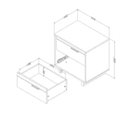 Fynn 2-Drawer Nightstand - South Shore -Child Home Decoration Store GUEST d708e8bd c00e 468d b3a0 26985a85732e