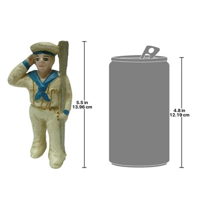 Design Toscano Saluting Sailor Still Action Die-Cast Iron Coin Bank 3 Design Toscano Saluting Sailor Still Action Die-Cast Iron Coin Bank