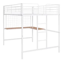 Full Size Metal Loft Bed With Desk And Grid - ModernLuxe 15 Full Size Metal Loft Bed With Desk And Grid - ModernLuxe -Child Home Decoration Store GUEST d88d860a b481 4184 9477 502c4aac0939