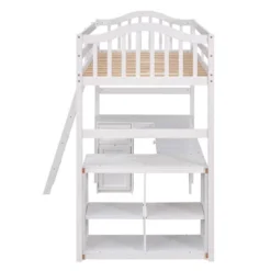 Twin Size Wooden Loft Bed With Drawers, Cabinet, Shelves And Desk-ModernLuxe -Child Home Decoration Store GUEST d9040f2a e0a3 4009 b1bf 1808ffdeacf3