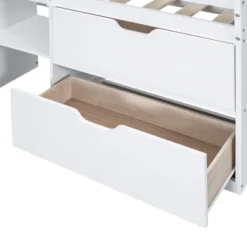 Twin Size Low Loft Bed With Rolling Desk, Shelves And Drawers - ModernLuxe 22 Twin Size Low Loft Bed With Rolling Desk, Shelves And Drawers - ModernLuxe -Child Home Decoration Store GUEST d9c34ab7 6ee8 4508 b3a8 dcf892a268c5