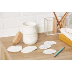 Pearhead Ceramic Gratitude Token Jar - White -Child Home Decoration Store GUEST da9f3ea7 8cda 4a38 9329 48f2da693511