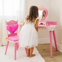 Princess Vanity Table And Chair Set - WildKin -Child Home Decoration Store GUEST dabd872e 2dfd 4f68 8dcb c29a800ce6f6