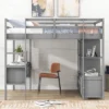 Loft Bed With Built-In Desk, Storage Shelves And Drawers - ModernLuxe -Child Home Decoration Store GUEST dcb2cef8 faef 474b 88e3 1ca78eeff33a