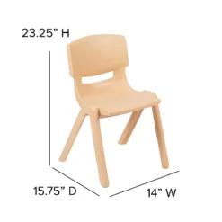 Emma And Oliver 2 Pack Plastic Stack School Chair With 13.25"H Seat, K-2 School Chair -Child Home Decoration Store GUEST dcfab01f 0d1f 4ccb 8157 b3d6360d3859