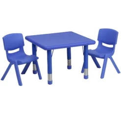 Emma And Oliver 24" Square Plastic Height Adjustable Activity Table Set With 2 Chairs 22 Emma And Oliver 24" Square Plastic Height Adjustable Activity Table Set With 2 Chairs -Child Home Decoration Store GUEST ddb30316 5d61 442f b6dc b920b4a86ddc