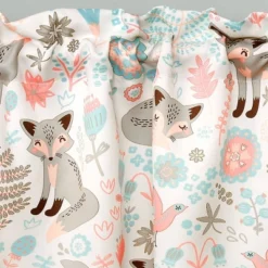 Kids' Pixie Fox Room Darkening Window Curtain Panels Gray/Pink - Lush Décor -Child Home Decoration Store GUEST df8f8c22 8f62 4a14 b26e d2e364885fa6