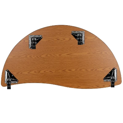 Emma And Oliver Mobile 60" Half Circle Wave Collaborative Grey Adjustable Height Activity Table 9 Emma And Oliver Mobile 60" Half Circle Wave Collaborative Grey Adjustable Height Activity Table - Image 7