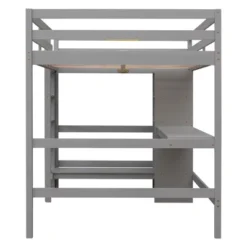 Full Size Loft Bed With Multifunction Shelves And Under-Bed Desk - ModernLuxe 20 Full Size Loft Bed With Multifunction Shelves And Under-Bed Desk - ModernLuxe -Child Home Decoration Store GUEST e38820f7 5bbd 414e 8892 29e170ba5515