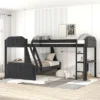 L-Shaped Twin Over Full Bunk Bed And Twin Loft Bed With Desk-ModernLuxe -Child Home Decoration Store GUEST e39e2231 8fd4 453d 8445 ea2df2a710a5