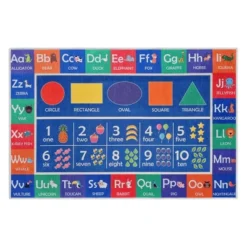 Educational Kids Cotton Rug For Playrooms, Kids Rooms, Classrooms -Child Home Decoration Store GUEST e5adc04f dbd9 4bdb 95a6 3591309ce97b