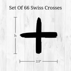 Black Watercolor Swiss Crosses Wall Decor - Decalcomania -Child Home Decoration Store GUEST e5f3254f 1a40 44d4 9a76 e43b4dc2a6da