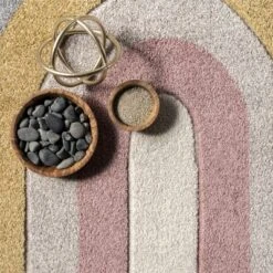 NuLOOM Jerri Double Half Rainbow Kids Area Rug -Child Home Decoration Store GUEST e639420f 3a54 47ab 92a8 faaec6df8c0c