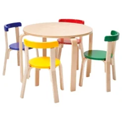 ECR4Kids Bentwood Table And Curved Back Chair Set, Kids Wood Furniture -Child Home Decoration Store GUEST e6d3fe01 8926 49ee 97a5 fde05acf8ae7