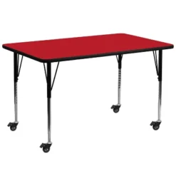 Flash Furniture Mobile 30''W X 72''L Rectangular HP Laminate Activity Table - Standard Height Adjustable Legs 7 Flash Furniture Mobile 30''W X 72''L Rectangular HP Laminate Activity Table - Standard Height Adjustable Legs -Child Home Decoration Store GUEST e6fa075d 367f 49c0 b3d2 c752c4e8a6b8