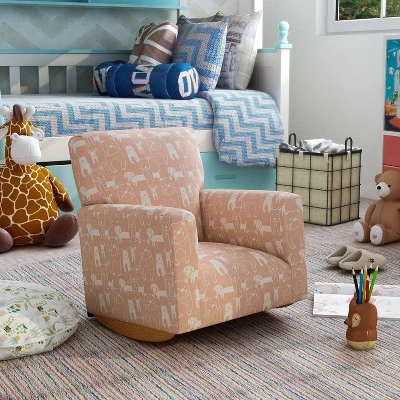 Tonai Animal Print Kids' Rocking Chair Pink - HOMES: Inside + Out 3 Tonai Animal Print Kids' Rocking Chair Pink - HOMES: Inside + Out