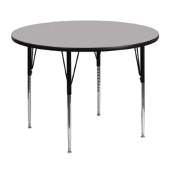 Emma And Oliver 48" Round Laminate Adjustable Activity Table -Child Home Decoration Store GUEST e95e56b5 7f01 4cd0 9d04 cdfaeadff2bf