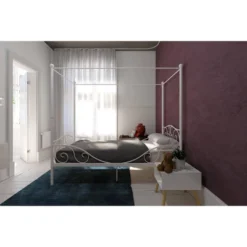 Twin Clara Metal Bed White - Room & Joy -Child Home Decoration Store GUEST eaaceb52 1fe0 46b0 9526 553a112b1aee