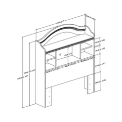 Twin Savannah Bookcase Headboard Pure White - South Shore 9 Twin Savannah Bookcase Headboard Pure White - South Shore -Child Home Decoration Store GUEST eb655605 56cd 4522 bba5 3bcc57fac0da