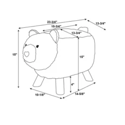 Theodore Teddy Bear Stool Light Brown - Powell -Child Home Decoration Store GUEST ed0f5607 70ae 4801 9a52 7bc7b68727b9