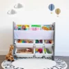 Read N Play 6 Bin Organizer & 2 Tier Bookrack White - Humble Crew 1 Read N Play 6 Bin Organizer & 2 Tier Bookrack White - Humble Crew -Child Home Decoration Store GUEST ee8331d6 c1d1 450a 9d1a 575b9c24d09c