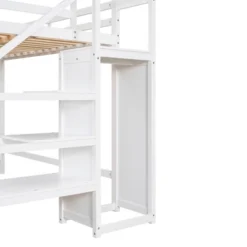 Full Size Loft Bed With Built-in Storage Wardrobe And Stairs-ModernLuxe 21 Full Size Loft Bed With Built-in Storage Wardrobe And Stairs-ModernLuxe -Child Home Decoration Store GUEST f0f7cef7 f094 467a 986d 2e942463d828