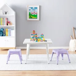 Harper & Hudson Set Of 2 Kids' Metal Stools - ACEssentials -Child Home Decoration Store GUEST f419cf9f a9e1 44b5 8172 27b8b5d01673