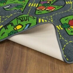 Jungtier Boy & Girl Kids Retro City Road Car Vehicle Traffic Educational Learning & Game Play Nursery Bedroom Classroom Rug Carpet, 2' 7" X 5' 0" -Child Home Decoration Store GUEST f5cdc86f ae49 4dcc b381 2482cd789239
