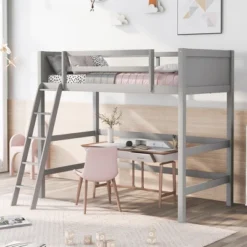 Twin Size Wood Loft Bed With Ladder-ModernLuxe 19 Twin Size Wood Loft Bed With Ladder-ModernLuxe -Child Home Decoration Store GUEST f6784cd6 572c 4019 aad6 364d8e221350