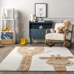 NuLOOM Anabell Giraffe Kids Area Rug -Child Home Decoration Store GUEST f71b4183 5bf1 4812 b440 e7e59171663a