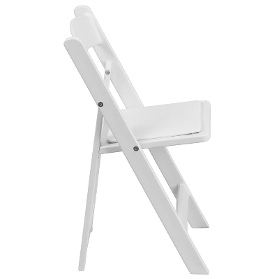 Emma And Oliver 10 Pack Kids White Resin Folding Event Party Chair With Vinyl Padded Seat 12 Emma And Oliver 10 Pack Kids White Resin Folding Event Party Chair With Vinyl Padded Seat - Image 10