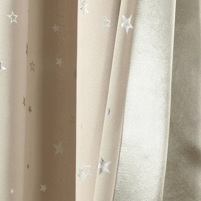 Set Of 2 Star Blackout Window Curtain Panels - Lush Décor 6 Set Of 2 Star Blackout Window Curtain Panels - Lush Décor - Image 4