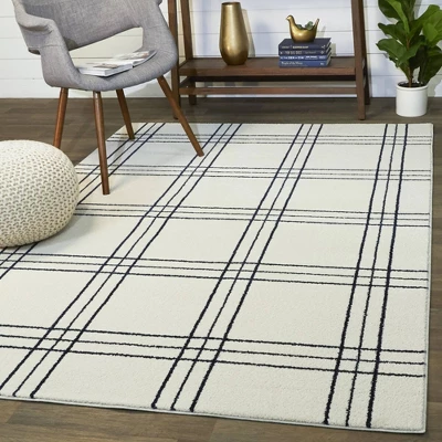 Turner Plaid Kids' Rug White - Balta Rugs 5 Turner Plaid Kids' Rug White - Balta Rugs - Image 3