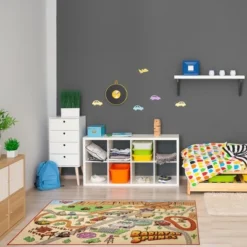 Cars 4'6"x6'6" Radiator Play Rug