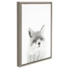 Fox Framed Canvas Art Gray (24"x18") - Uniek 1 Fox Framed Canvas Art Gray (24"x18") - Uniek -Child Home Decoration Store GUEST f9ecb052 3de6 4003 bf12 042f73a9706f