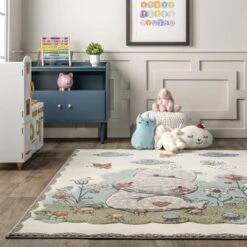 NuLOOM Edine Whimsical Hippo Kids Area Rug -Child Home Decoration Store GUEST fb9416c6 8031 4263 acad c74617416617